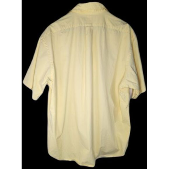 MENS RALPH LAUREN YELLOW SHORT SLEEVE BUTTON DOWN‎ SIZE L - Picture 2 of 6